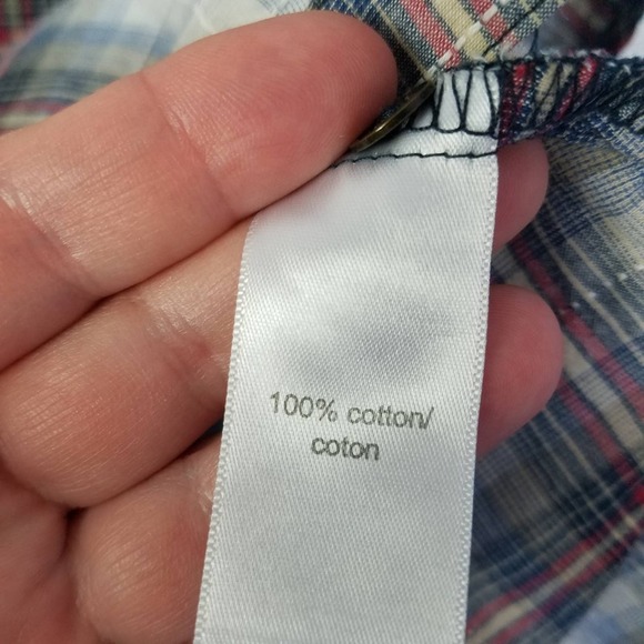 Maurices Womens Plaid 100% Cotton Long Sleeve Button Up Shirt Size Small - Picture 7 of 8